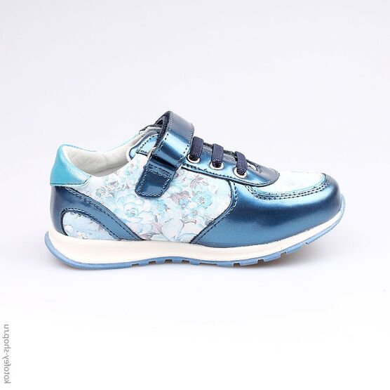332080-23 Полуботинки для девочки светло-синий фото №2