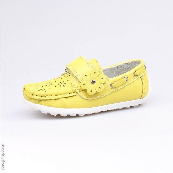 332084-21 Полуботинки для девочки желтый