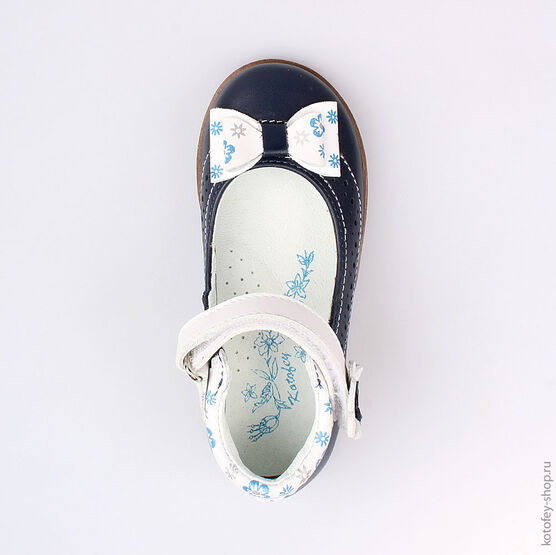 332087-21 Туфли для девочки светло-синий фото №4