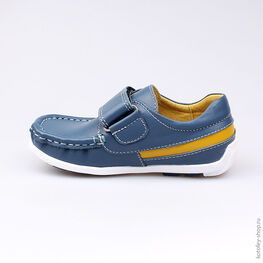 332090-22 Полуботинки для мальчики син-жел фото №2