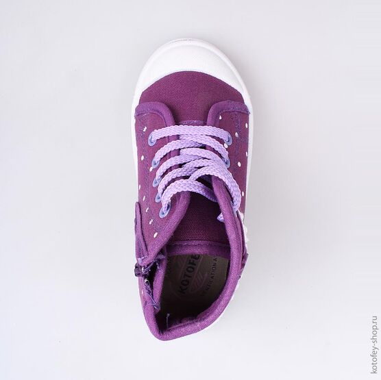 341012-12 Кеды для девочки фиолетовый фото №4