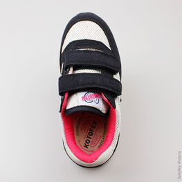 344079-71 Кроссовки для девочки срб-син фото №4