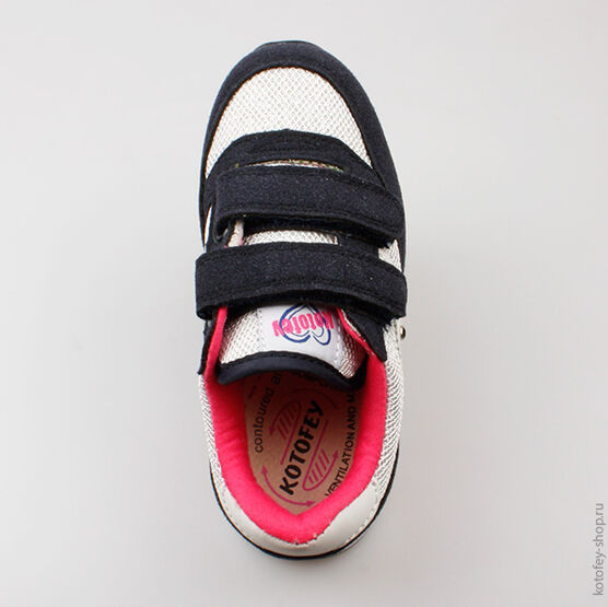 344079-71 Кроссовки для девочки срб-син фото №4