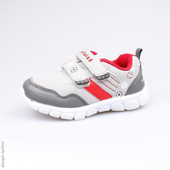 344138-71 Кроссовки для мальчики сер-кра