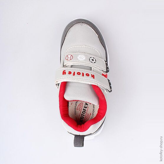 344138-71 Кроссовки для мальчики сер-кра фото №4