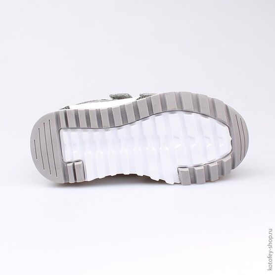 344141-72 Кроссовки для мальчики сер-бел фото №3