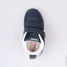 344144-71 Кроссовки для мальчики син-бел фото №4