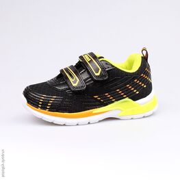 344145-71 Кроссовки для мальчики чер-жел