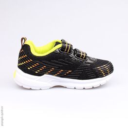 344145-71 Кроссовки для мальчики чер-жел фото №2