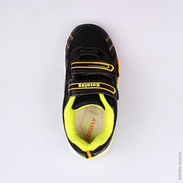 344145-71 Кроссовки для мальчики чер-жел фото №4