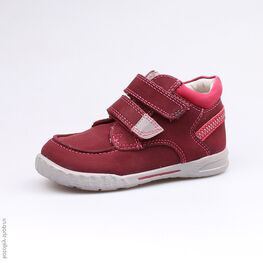 352130-23 Ботинки для девочки бордовый