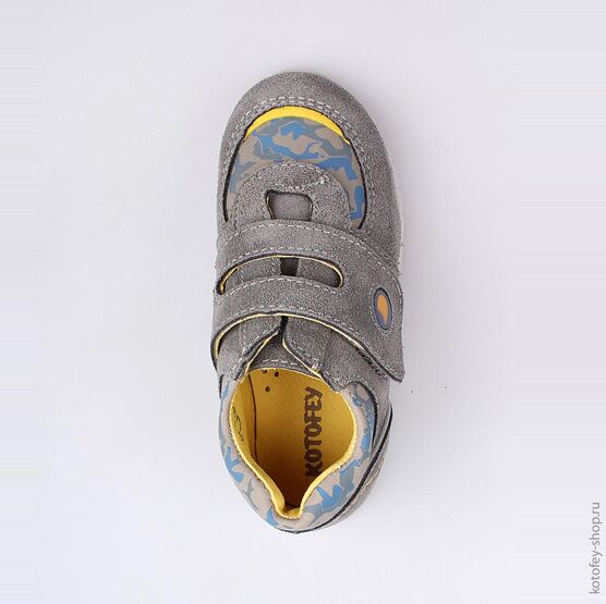 352134-22 Ботинки для мальчики серый фото №4