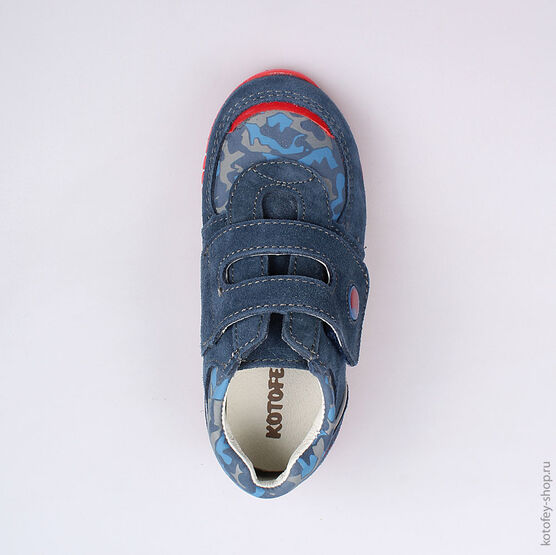 352134-23 Ботинки для мальчики светло-синий фото №4