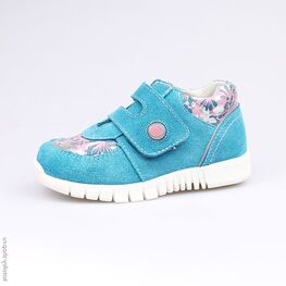 352134-25 Ботинки для девочки бирюзовый