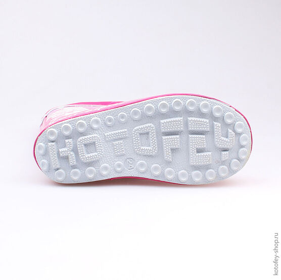 366145-11 Резиновые сапоги для девочки фук-бел фото №3