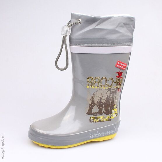 366146-11 Резиновые сапоги для мальчики серый