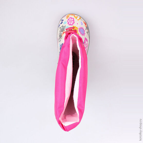 366151-11 Резиновые сапоги для девочки сер-фук фото №4