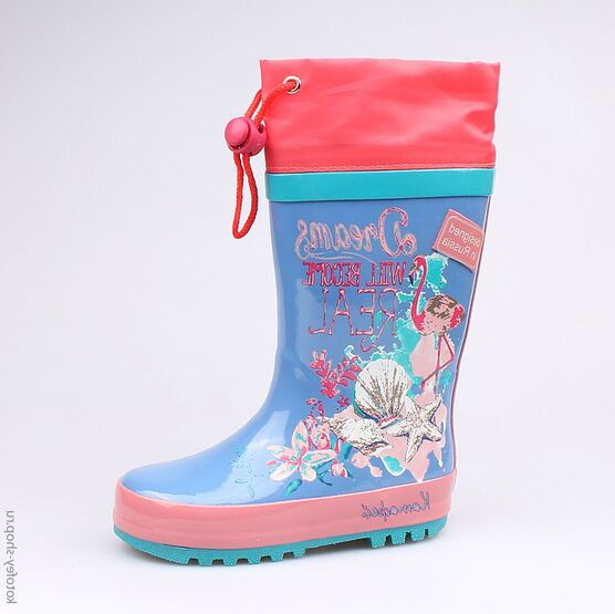 366152-11 Резиновые сапоги для девочки син-крл