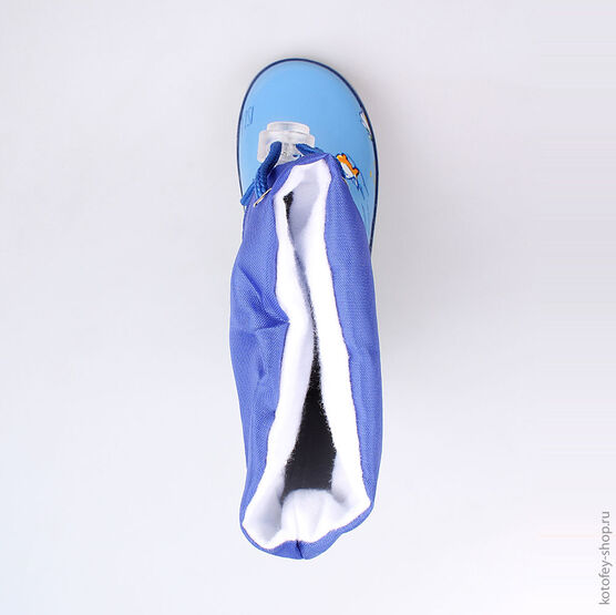 366153-11 Резиновые сапоги для мальчики голубой фото №4