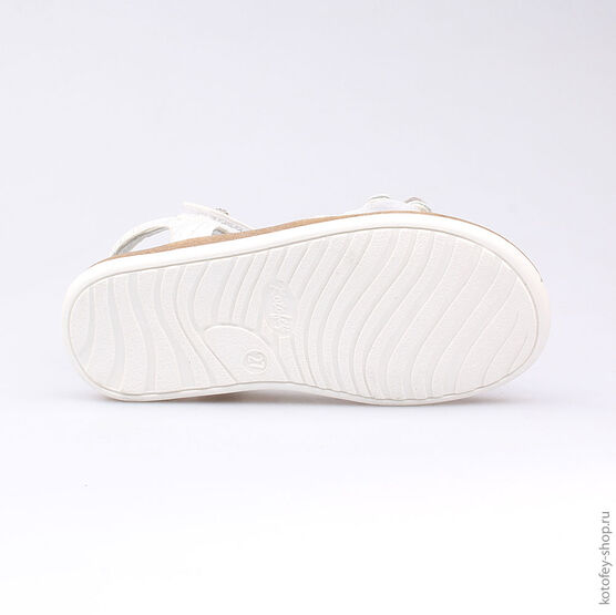 423005-22 Босоножки для девочки белый фото №3