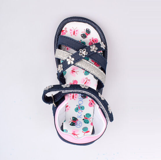 425007-11 Пляжная обувь синяя для девочки светло-синий фото №3