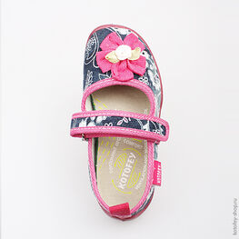 431071-11 Текстильная обувь для девочки светло-синий фото №4