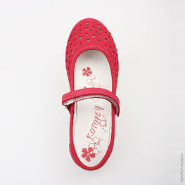 432111-23 Туфли для девочки красный фото №4