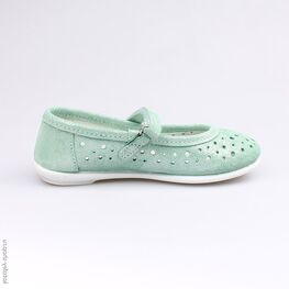 432111-26 Туфли для девочки зеленый фото №2
