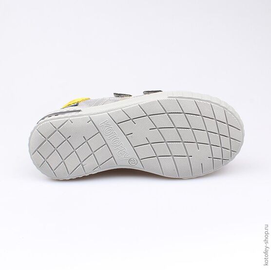 432116-21 Полуботинки для мальчики сер-жел фото №3