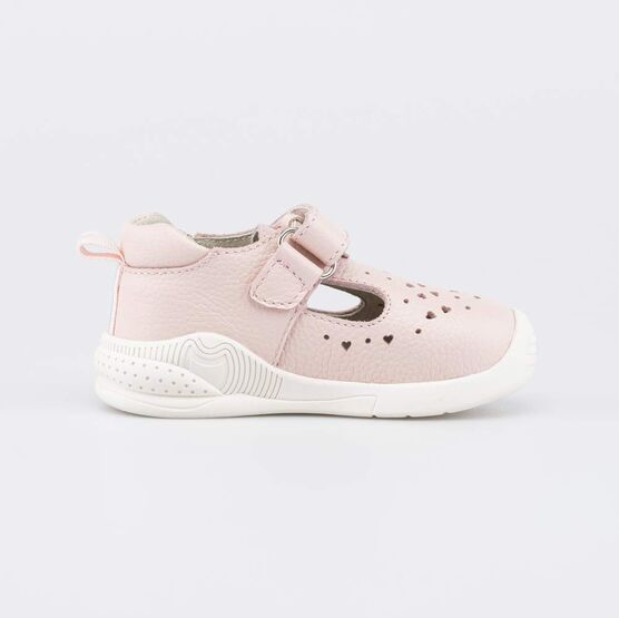 032100-22 Закрытые сандалии для девочки Первые шаги для девочки розовый фото №2