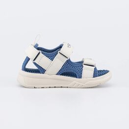 121080-11 Светящиеся пляжные сандалии для мальчика для мальчики синий,бежевый фото №2