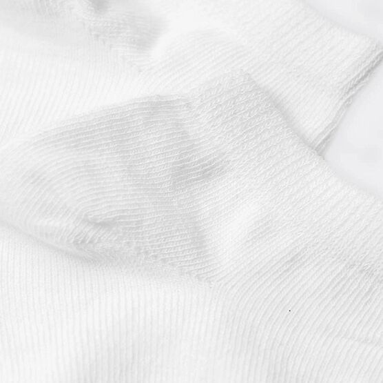 07042556-40 Хлопковые однотонные носки белые для мальчики белый фото №3