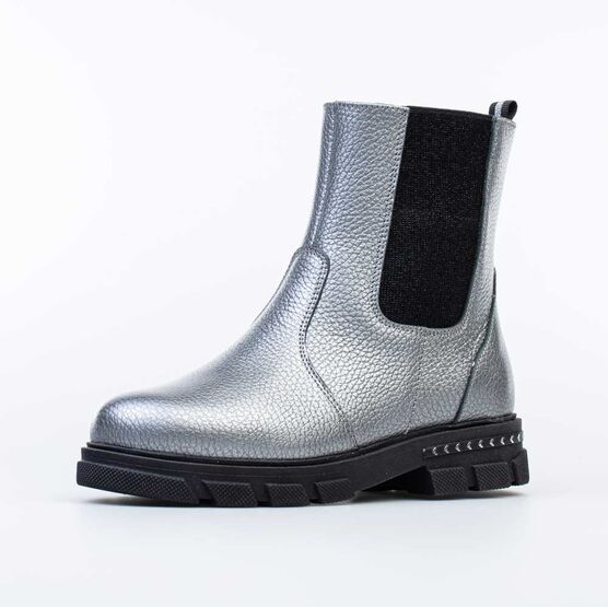 562065-31 Сапожки для девочки серебрист.