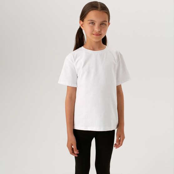 07002015-40 Классическая футболка для детей белый для мальчики белый фото №7