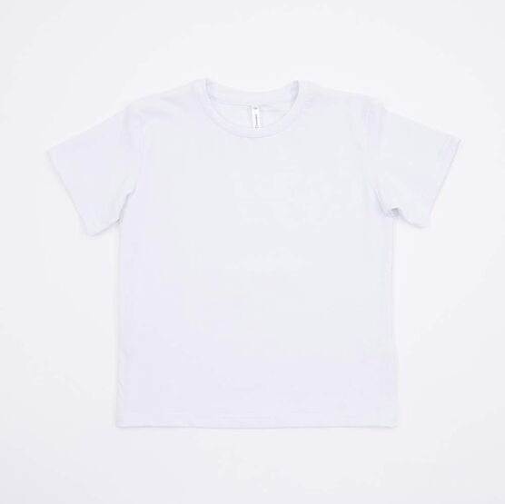 07002015-40 Классическая футболка для детей белый для мальчики белый