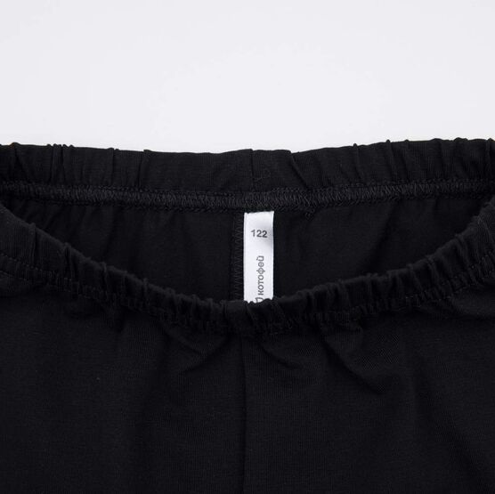 07862111-10 Классические велосипедки для детей черный для девочки черный фото №3