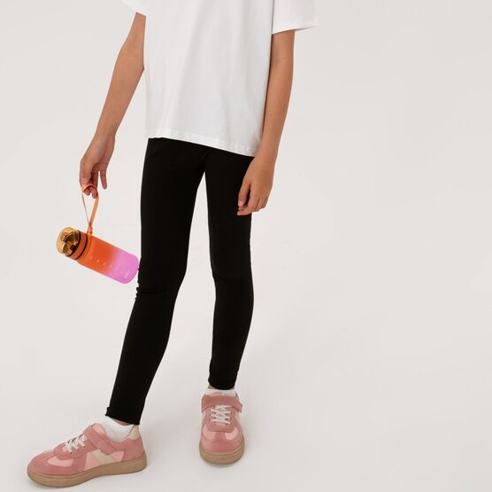 07862112-10 Черные лосины для девочки для девочки черный фото №6