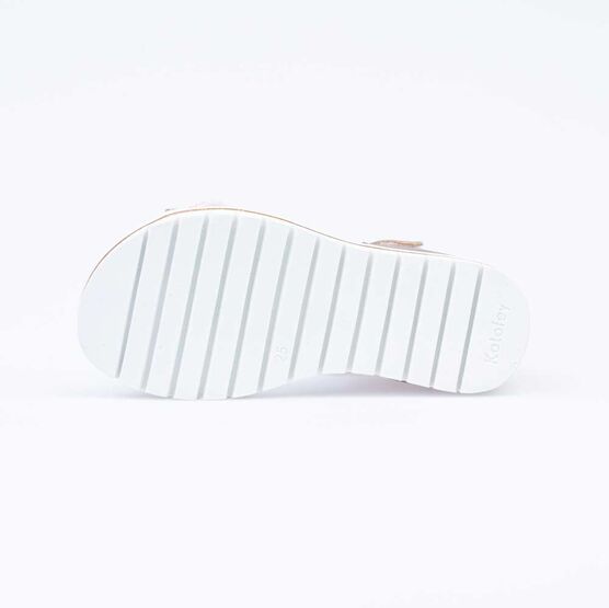 322107-22 Сандали летние на липучке для девочки бронзовый фото №3