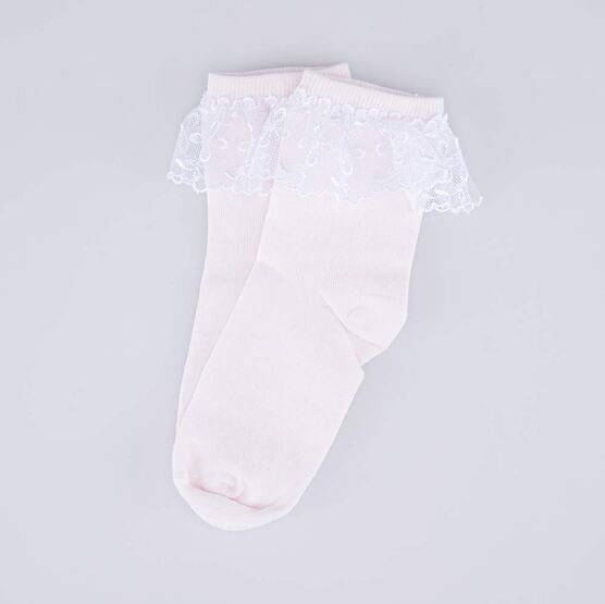 07842393-42 Носки детские хлопковые персиковые для девочки персиковый