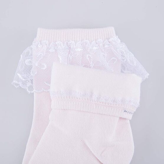 07842393-42 Носки детские хлопковые персиковые для девочки персиковый фото №3