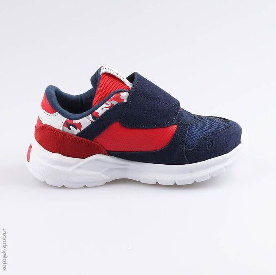 344202-72 Кроссовки с LED-подсветкой на подошве для мальчики син-кра фото №2