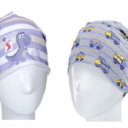 07711120-00 Шапка для мальчика, 80% хлопок, светло-серая для мальчики светло-серый фото №2