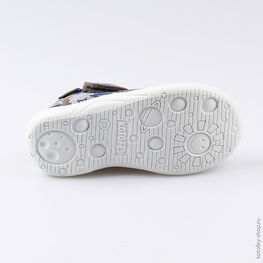 221043-11 Сандалии текстильные для мальчики серый фото №3