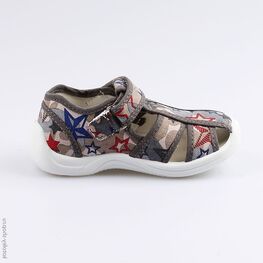 221043-11 Сандалии текстильные для мальчики серый фото №2