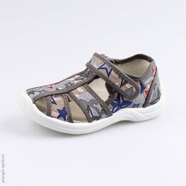 221043-11 Сандалии текстильные для мальчики серый