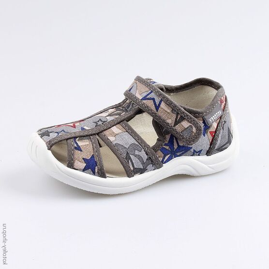 221043-11 Сандалии текстильные для мальчики серый
