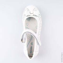 332114-21 Туфли для девочки белый фото №4