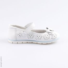 332114-21 Туфли для девочки белый фото №2