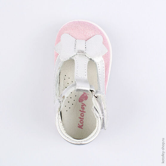 032060-22 Туфли для девочки роз-срб фото №4