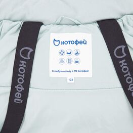 07858036-42 Зимнее пальто-пуховик для девочки мятный для девочки мятный фото №4